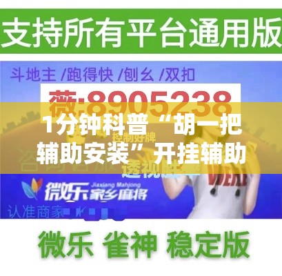1分钟科普“胡一把辅助安装”开挂辅助教程